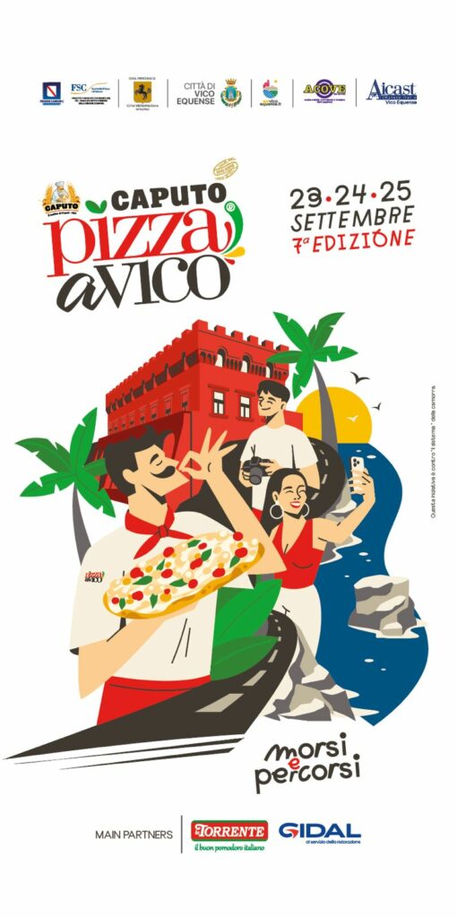 Locandina ufficiale del Festival Pizza a Vico 2024